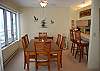 Dining room and kitchen counter