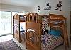 3rd bedroom with two sets of twin bunk beds