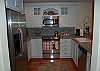 Kitchen with stainless steel appliances