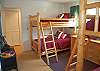 3rd bedroom with two sets of twin bunk beds on the second floor