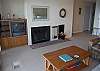 Living room with fireplace