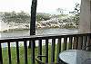 Deck on the Crystal River with views of Lake Michigan