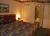 Master bedroom with king bed and private bath