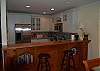 Kitchen with lake view