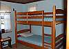 2nd bedroom with one set of twin bunk beds