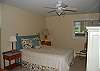 2nd bedroom with queen bed on the lower level