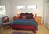 Master bedroom with queen bed and private bath on the main floor