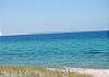 72 feet of private frontage on Lake Michigan with views of the Mantiou Islands and Sleeping Bear Pointe
