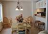 Dining room and kitchen counter
