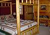 Master bedroom with queen bed and private bath on the main level
