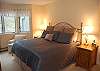 Master bedroom with king bed and private bath