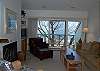 Living room with lake view