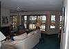 Living room with lake view