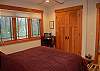 2nd bedroom with queen bed on the second floor