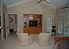Master suite with king bed, TV and private bath on the second floor