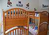 3rd bedroom with two sets of twin bunk beds