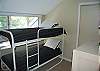 4th bedroom with one set of twin bunk beds on the second floor