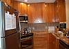 Renovated kitchen with stainless steel appliances