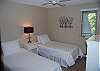 2nd bedroom with two twin beds on the main floor