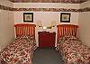 3rd bedroom with two twin beds on the lower level