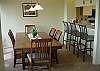 Dining room and kitchen counter