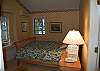 2nd bedroom with queen bed on the second floor