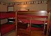 2nd bedroom with two sets of twin bunk beds