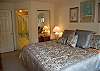 Master bedroom with king bed and private bath