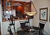 Dining room and newly renovated kitchen