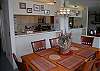 Dining room and kitchen counter