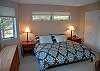 Master bedroom with king bed on the main floor