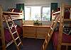 3rd bedroom with two sets of twin bunk beds on the second floor