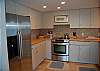 Kitchen with stainless steel appliances