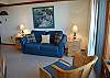Living room with sofa bed