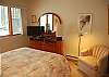 Master bedroom with queen bed