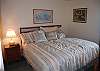 2nd bedroom with king bed on the main floor