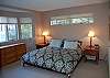 Master bedroom with king bed on the main floor