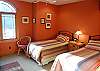 3rd bedroom with two twin beds on the second floor