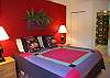 Master bedroom with king bed and private bath