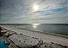 Endless views of the Gulf of Mexico are offered from the balcony of this 8th floor unit