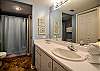 The bathroom offers a tub/shower combo, single vanity, and is fully stocked with linens for your stay.