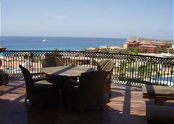 Take in the spectacular view from the balcony.