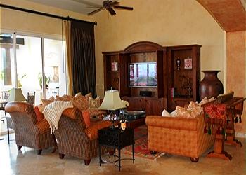 Relax in the great room, with pocket doors.