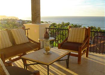 Bask in the sun on the condos large terrace.
