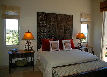The second suite is furnished with a king size bed.
