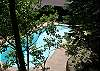 Beautiful view of the sparkling pool.