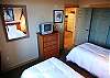 TV in the second bedroom and views over Mammoth.