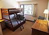 Bunk beds, perfect for the kids, bright views.