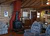 Wood Stove in Living Room / Dining Room
