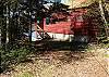 A cute, rustic cabin on Flathead lake.